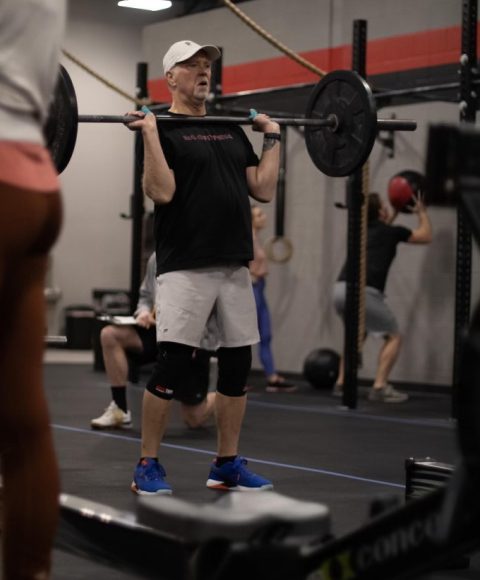 Kurt Dudycha weightlifting as part of Forward Physical Therapy and Performance
