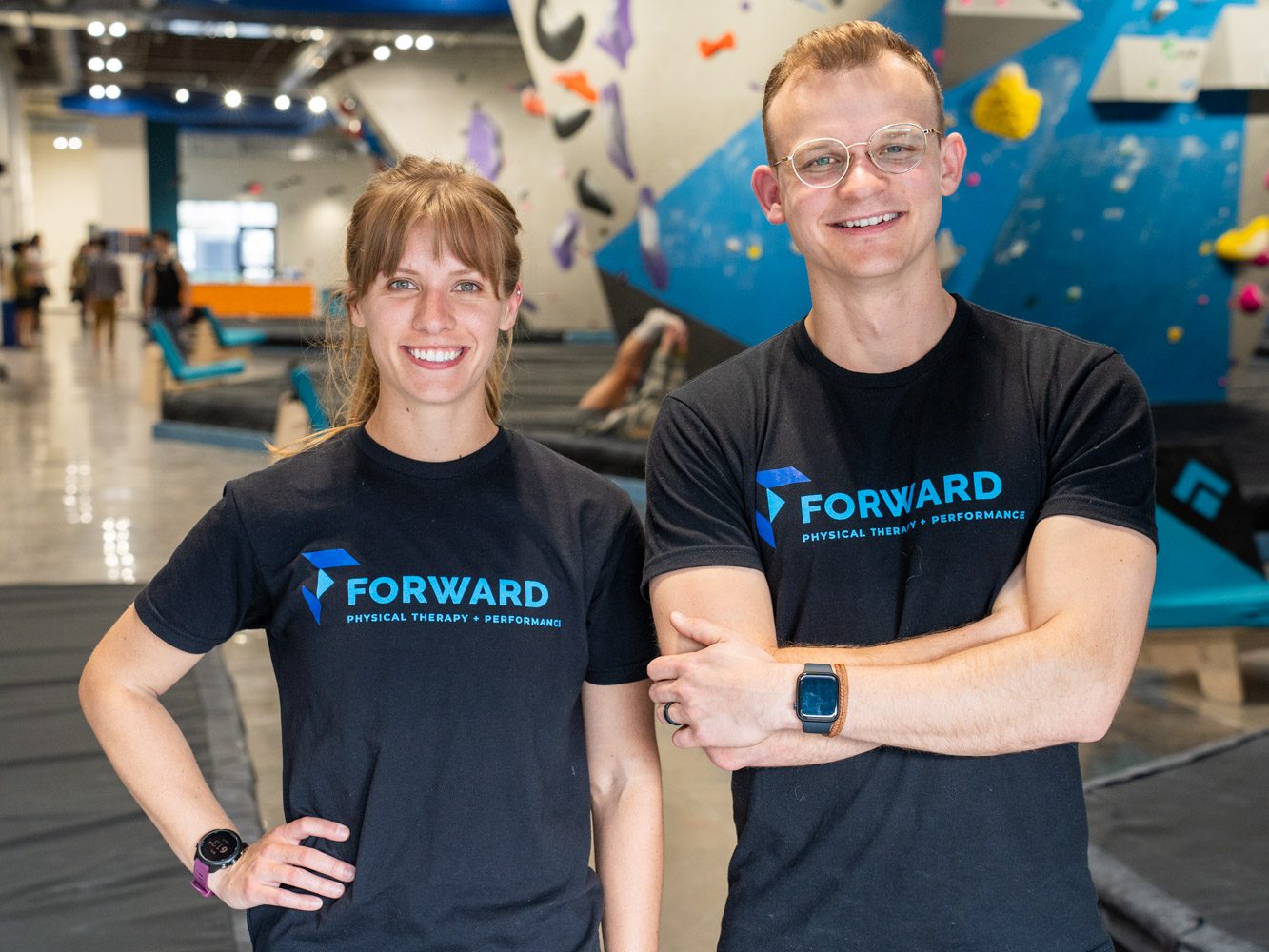 Anna Seibel and Vince Van Haute, Physical Therapists at Forward Omaha